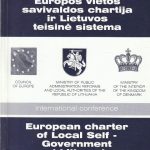 Europos vietos savivaldos chartija ir Lietuvos teisinė sistema