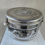 Medicininis biksas, sterilizatorius, nerūdijančio plieno.