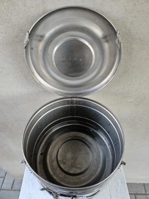 Medicininis biksas, sterilizatorius, nerūdijančio plieno. - Image 2