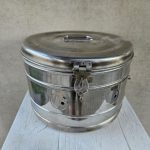 Medicininis biksas, sterilizatorius, nerūdijančio plieno.