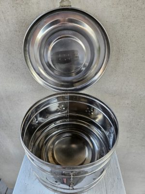 Medicininis biksas, sterilizatorius, nerūdijančio plieno. - Image 3