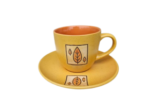 Molinis puodelis su lėkštute "Aurora"