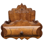 Medinė lentynėlė laidiniam telefonui