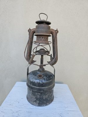 Vokiška lempa "Friemann and Wolf Zwickau" (Karbidinė)