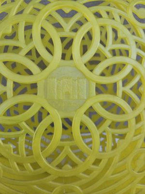 Geltona plastikinė rankinė - Image 3