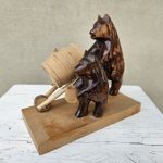 Medinis suvenyras su meškomis ir statinaite