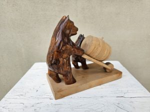 Medinis suvenyras su meškomis ir statinaite - Image 3