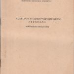 Mokslinio ateizmo pagrindų kurso programa aukštosioms mokykloms